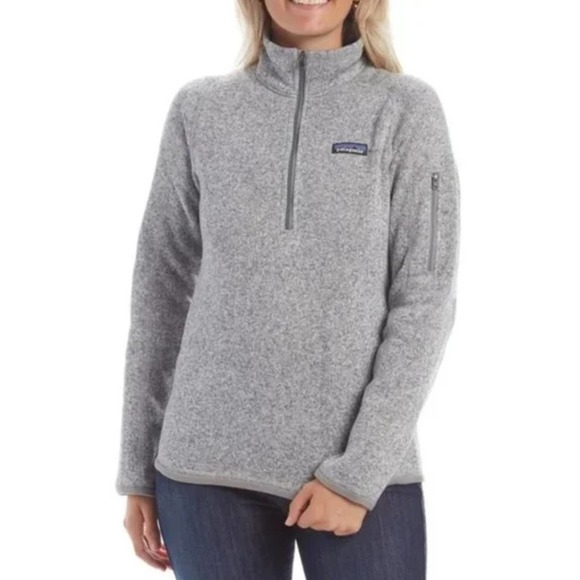 PATAGONIA Better Sweater 1/4 Zip Jacket Heathered Gray {3D1} - Picture 1 of 5